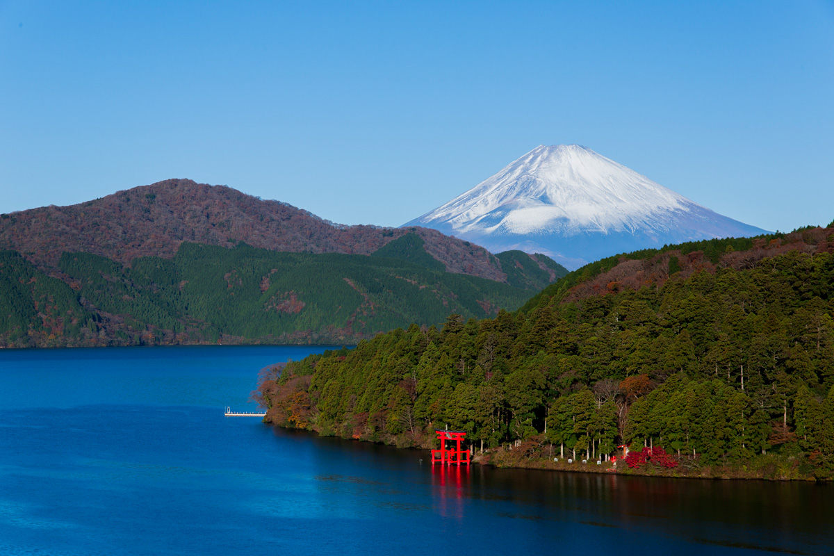 Lake Ashi and Mt. Fuji