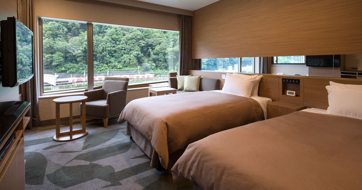 Rainbow Plaza, Twin Rooms | ROOMS | [Official] Yumoto Fujiya Hotel